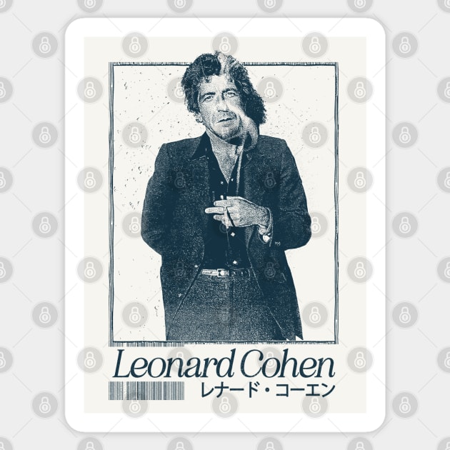 Leonard Cohen –––––––– Sticker by unknown_pleasures